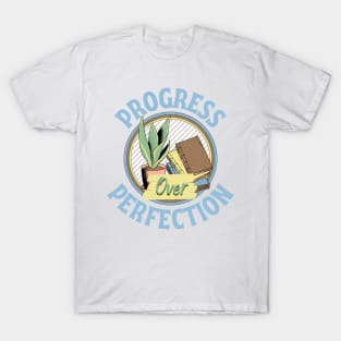 motivational progress over perfection back to school teacher T-Shirt